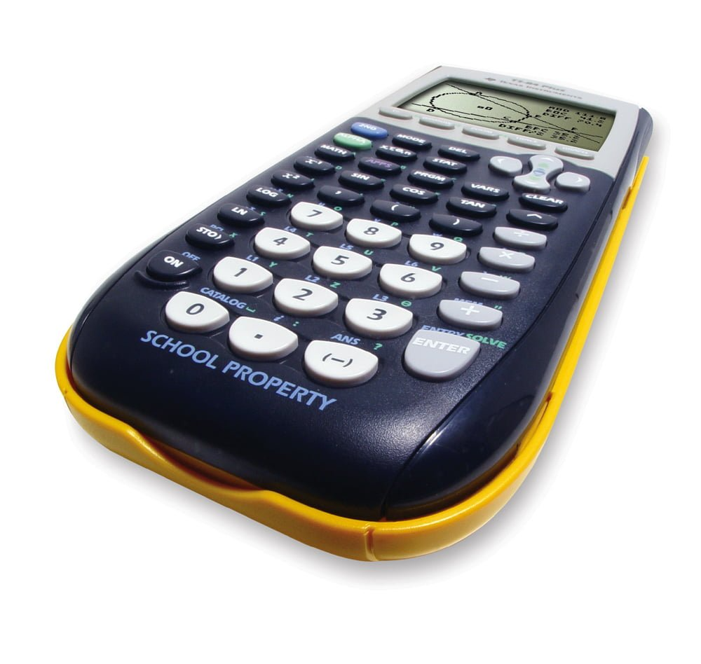 Texas Instruments TI 84 Plus School Property EZ SPOT Graphing Calculator - Single