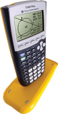 Texas Instruments TI 84 Plus School Property EZ SPOT Graphing Calculator - Classroom Set of 10