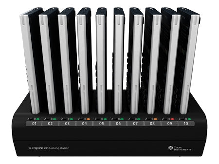 TI-Nspire CX Color Graphing Calculator - 10Pack with Docks - Classroom Set - Reconditioned