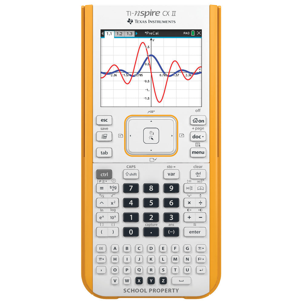 TI-Nspire CX II School Property Edition Graphing Calculator - Bulk Packaging