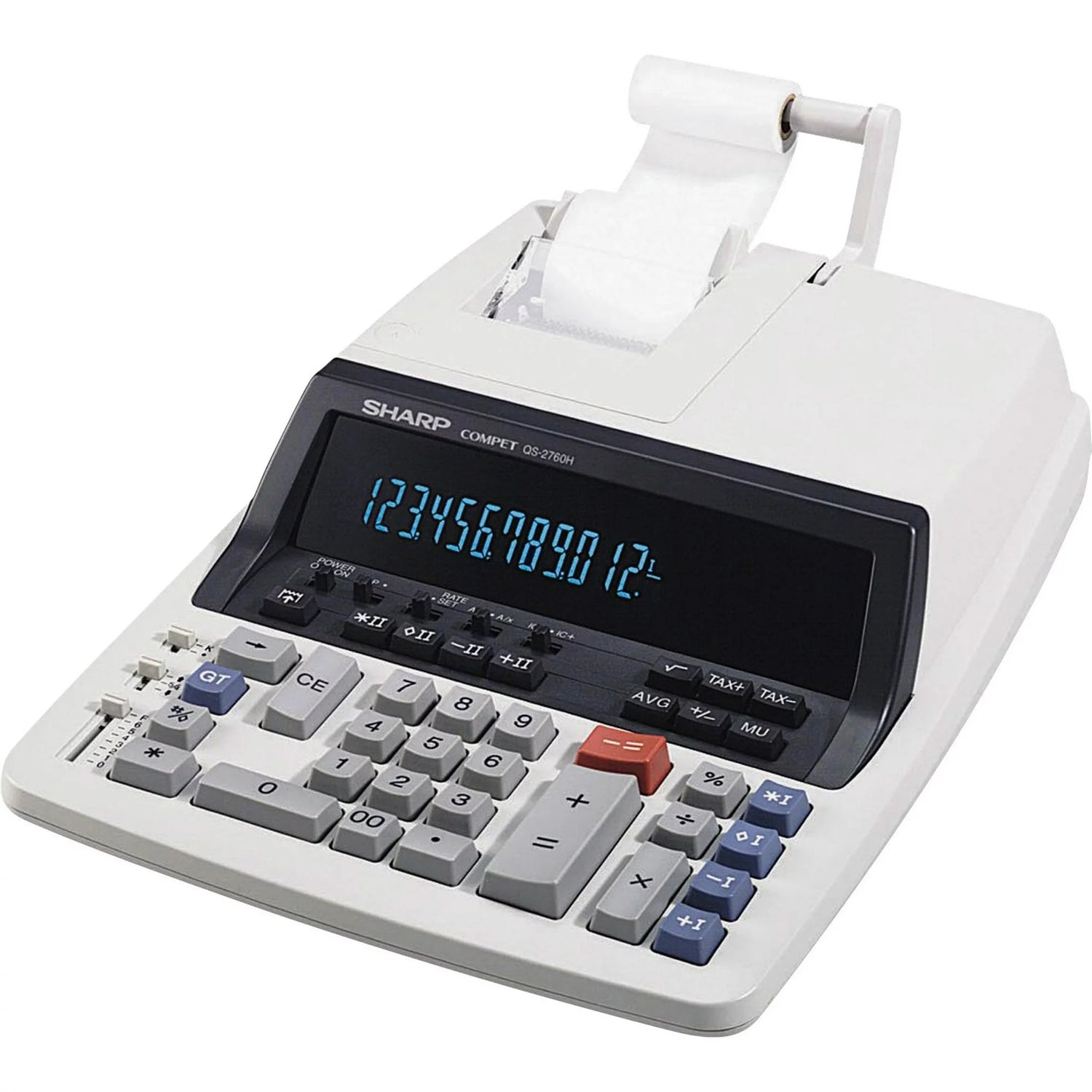 Sharp QS-2760H - 12 Digit Professional Heavy Duty Commercial Printing Calculator