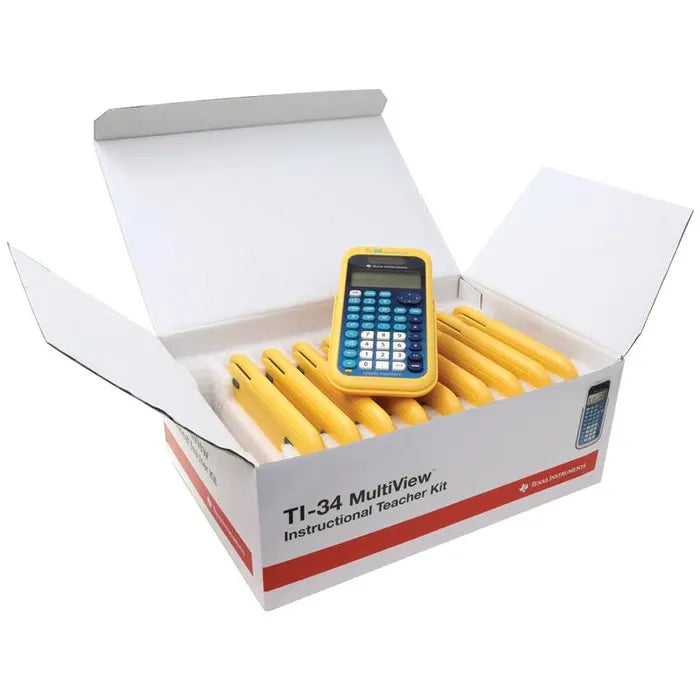 TI-34 MultiView Teacher's Pack of 10 - EZSpot Yellow