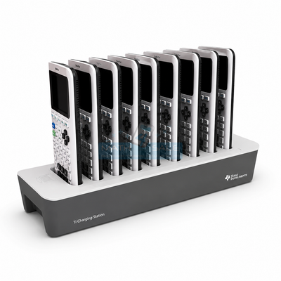 Texas Instruments® TI-84 Plus Evo White 10 Pack Classroom School Set With Including Charging Dock