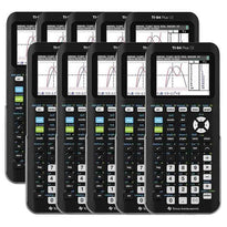 Texas Instruments TI 84 Plus CE Color Graphing Calculator - Classroom Set 10 Pack with Dock - Reconditioned