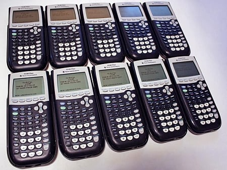 Texas Instruments TI 84 Plus Graphing Calculator - Classrom Set of 10 - Reconditioned