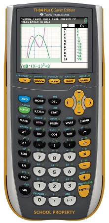 TI-84 Plus SE Color Edition EZ Spot Yellow - Graphing Calculator - 10 Pack w/ Dock