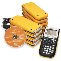Texas Instruments TI 84 Plus School Property EZ SPOT Graphing Calculator - Classroom Set of 10