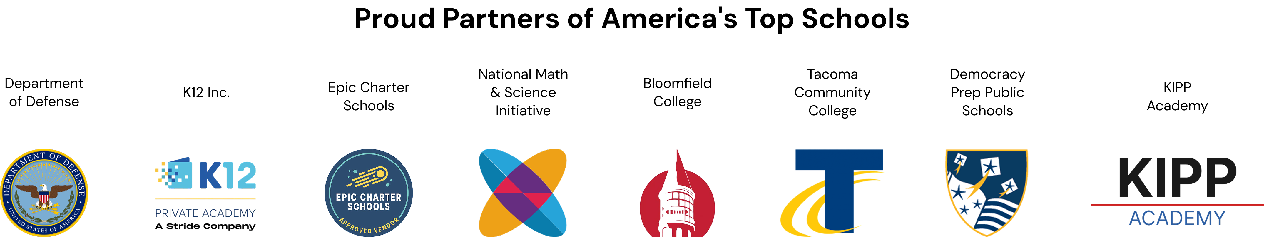 Proud Partners of America's Top Schools